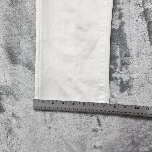 Old Navy Jeans Womens 10 White Rockstar Low Rise Capri Stretch Denim Casual - Picture 11 of 12